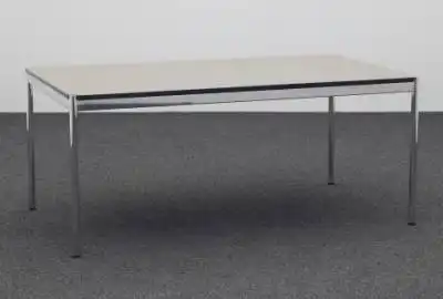 USM Haller Tisch 175x100 Platte in grau, Gestell chrom