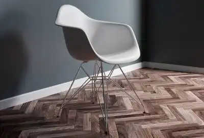 Vitra Eames Plastic Chair DAR/ Gestell chrom , Schale Kunststoff Polypropylen weiss, neuwertig