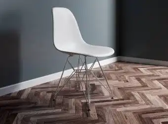 Vitra Eames Plastic Chair DSR / Gestell chrom, Schale Kunststoff Polypropylen weiss